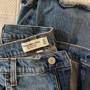 Abercrombie & Fitch curve love 90s straight ultra high rise